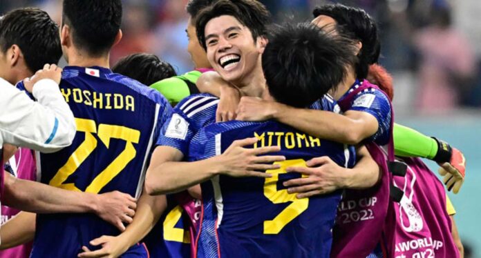 Junya Ito Celebrating Football Goal