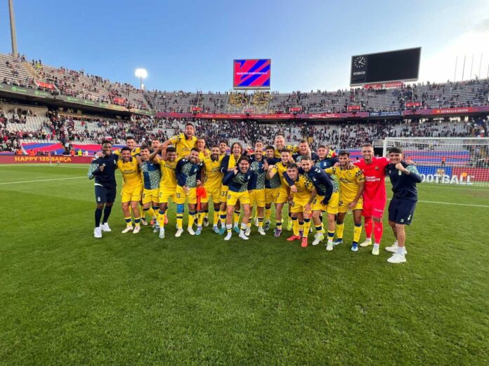 Las Palmas Football Team Celebrating Goal