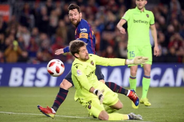 Levante Vs Barcelona Football Match