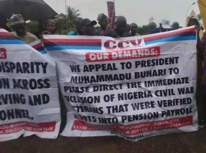 Retired Nigerian Soldiers Protest In Abuja