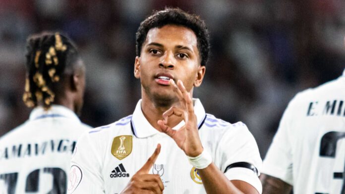 Rodrygo Celebrating Football Goal