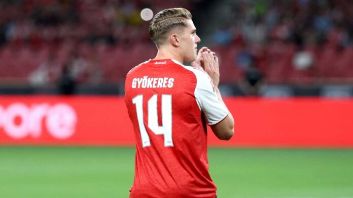 Viktor Gyökeres Arsenal Action Shot