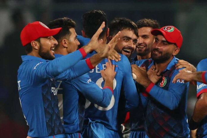 Afghanistan Cricket Team In Action During Asia Cup
