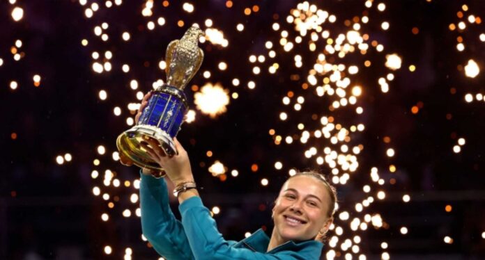 Amanda Anisimova Tennis Victory Celebration