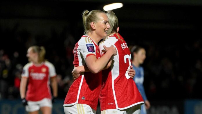 Arsenal Women's Team Vs Aston Villa Match