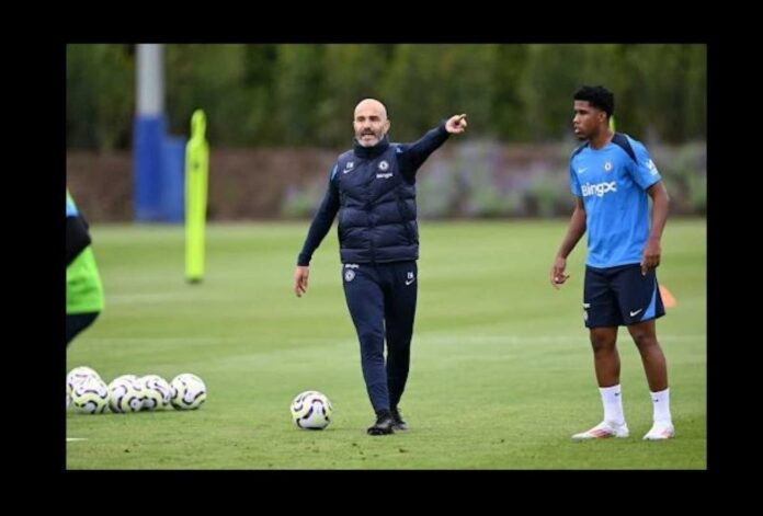 Chelsea Players Training At Cobham
