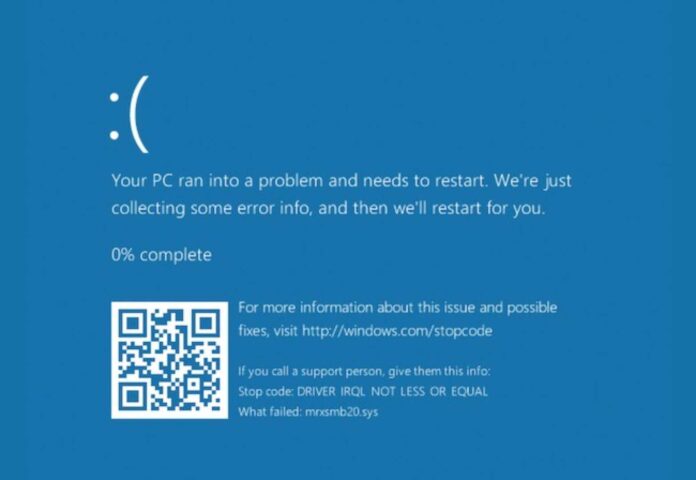 Error Message On Tech Service