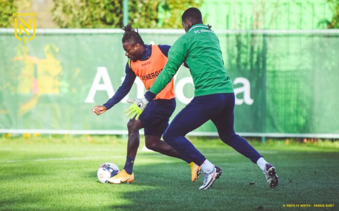 Fc Nantes Team Training Before Match