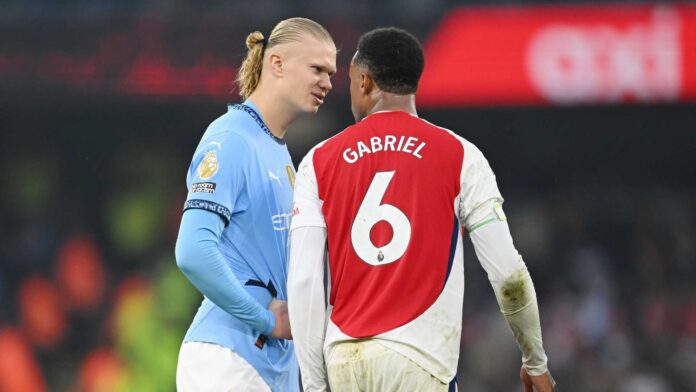 Gabriel Magalhães And Erling Haaland Football Clash