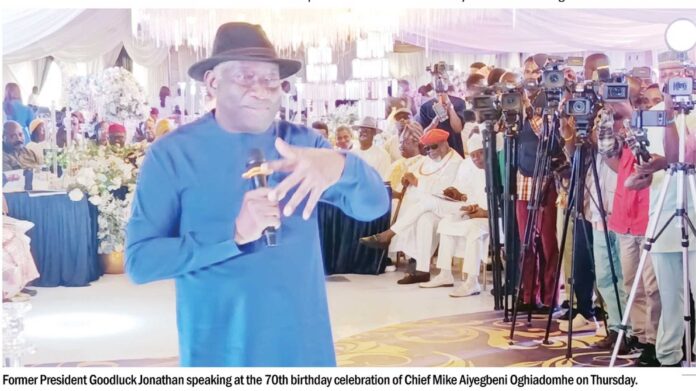 Goodluck Jonathan At His Birthday Event