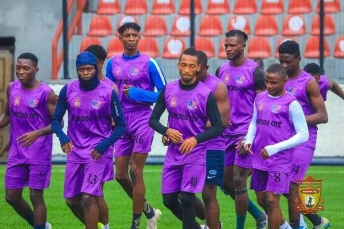 Ikorodu City Football Club Players Training