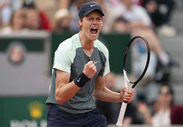 Jannik Sinner Tennis Match