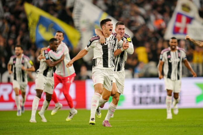 Juventus Players Celebrating Dramatic Comeback
