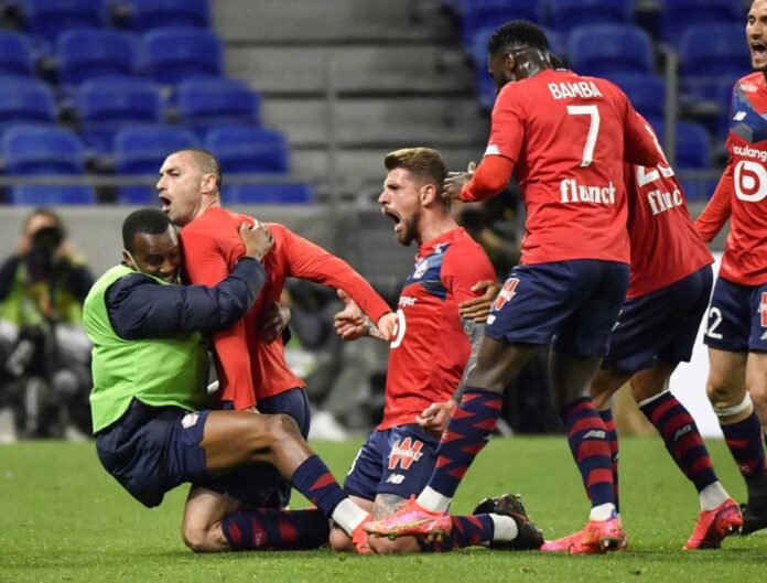 Lille Vs Lyon Ligue 1 Match Photo
