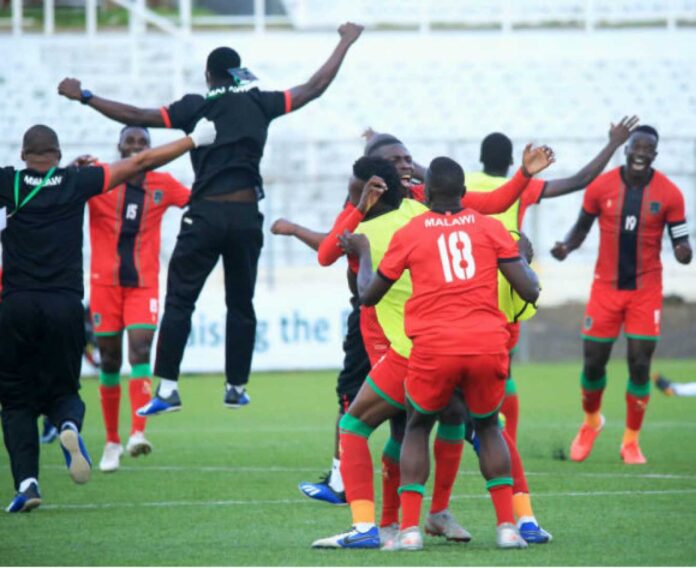 Malawi Football Team Celebrating