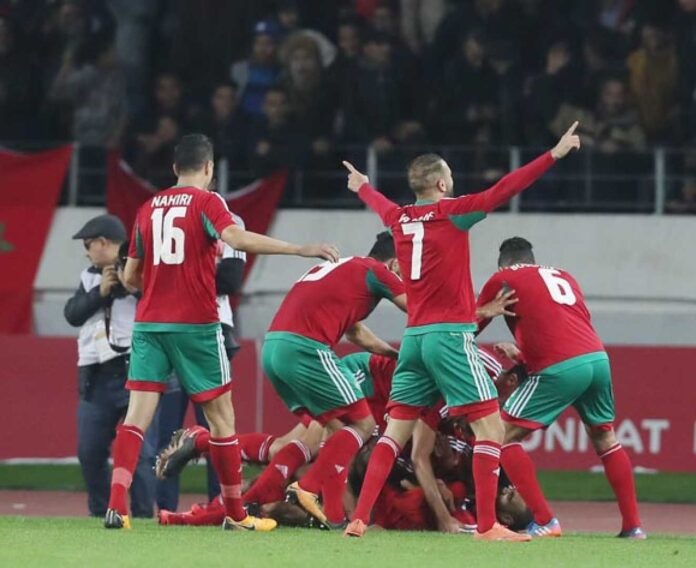 Moroccan Football Team In Action
