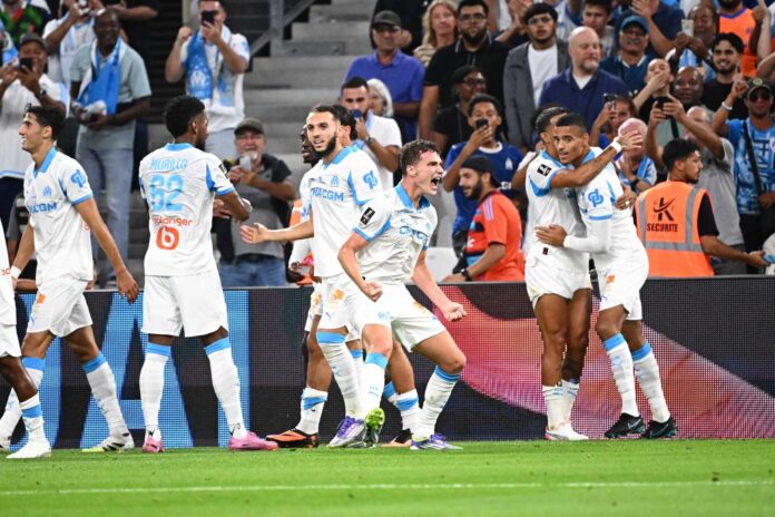 Nayef Aguerd Scoring For Marseille Against Psg