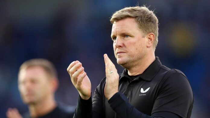 Newcastle Manager Eddie Howe In Press Conference