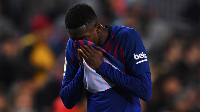 Ousmane Dembele Injury Celebration On Field