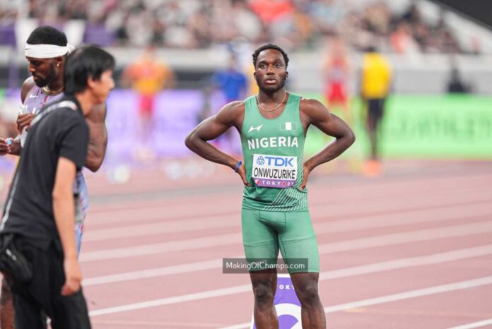 Udodi Onwuzurike Sprinting At World Championships