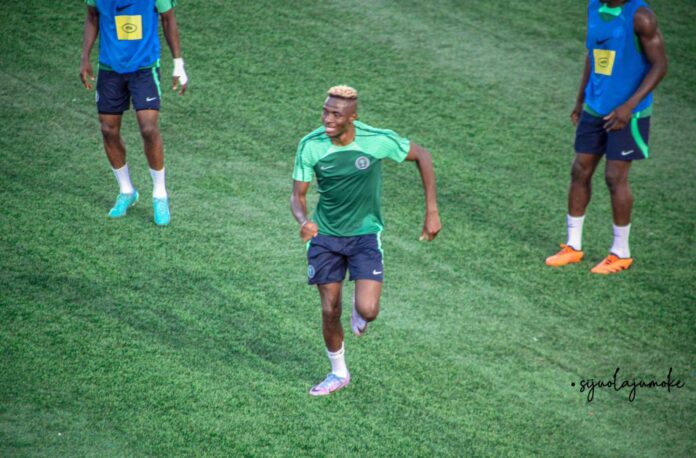 Victor Osimhen Training With Super Eagles