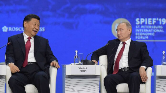 Vladimir Putin Making Announcement In Economic Forum