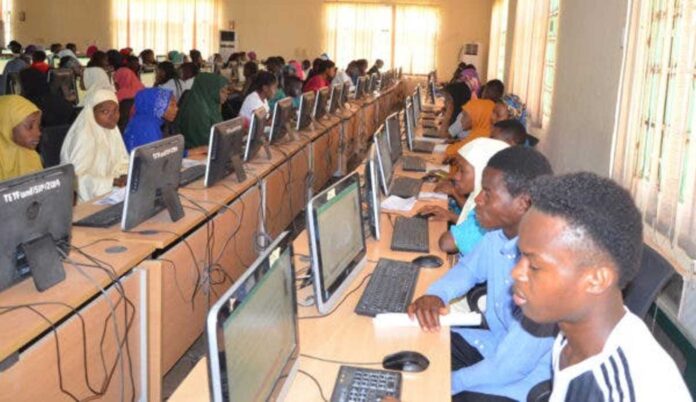 Waec Exam With Computers And Students