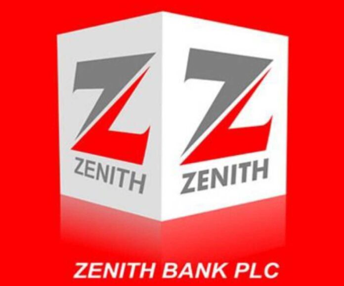 Zenith Bank Logo And Financial Report Context