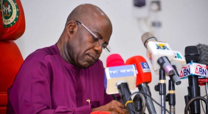 Abia Governor Alex Otti Speaking At Media Chat