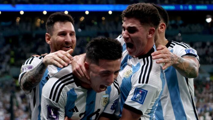 Argentinian Football Player In Action