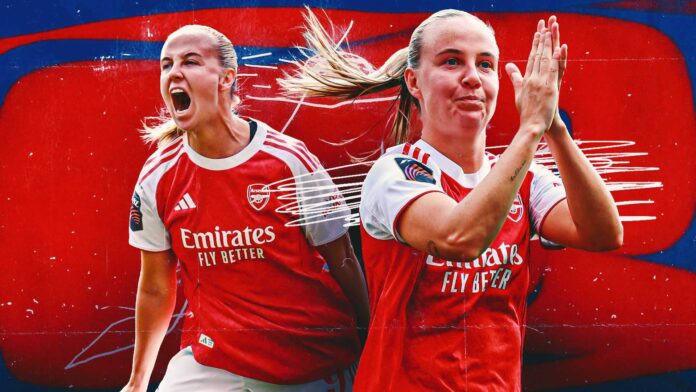 Arsenal Women Celebrate Victory Over Benfica