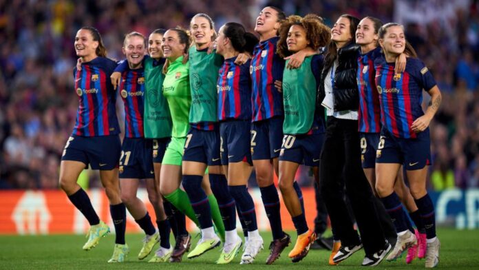 Barcelona Women Football Team Vs Bayern Munich