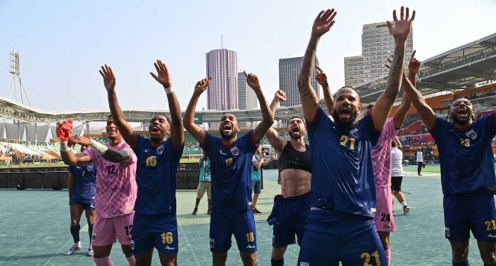 Cape Verde Football Team Celebration