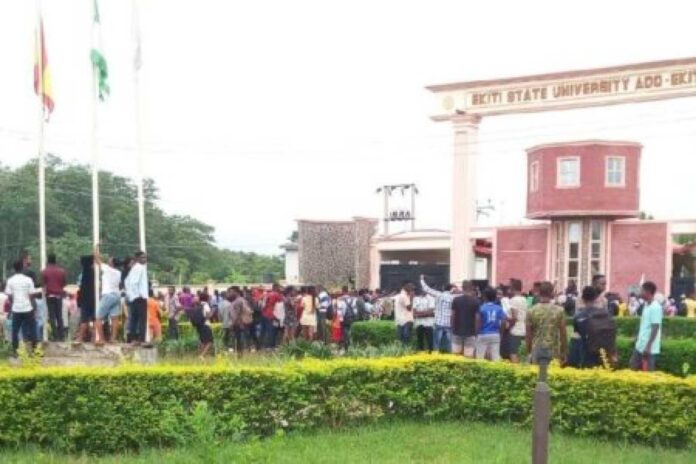 Ekiti State University Campus With Students