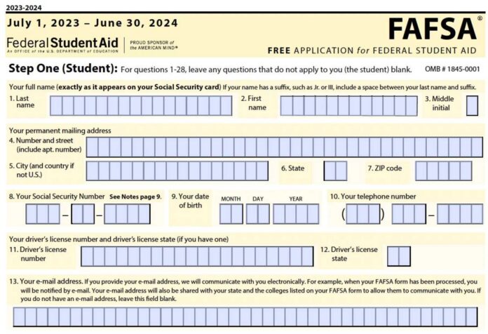 Fafsa Application Process