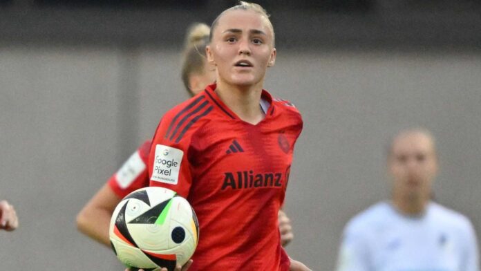 Fc Bayern Women In Football Match Action