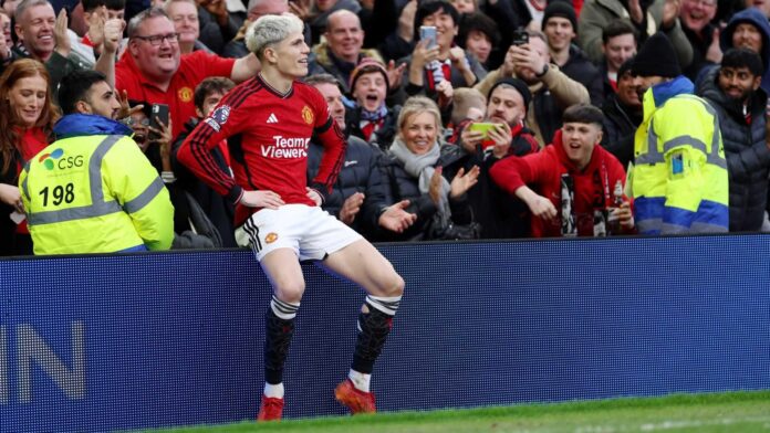 Garnacho Celebrate Chelsea Goal