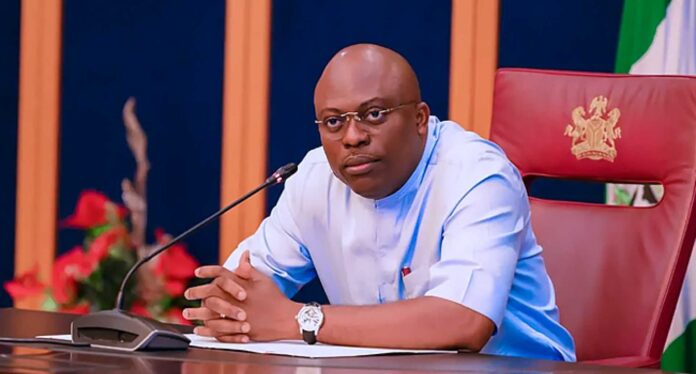 Governor Siminalayi Fubara Talking At Government House