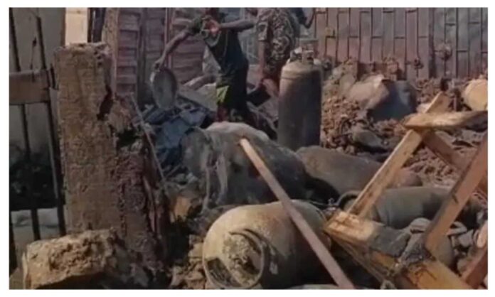 Lagos Gas Explosion Incident At Market