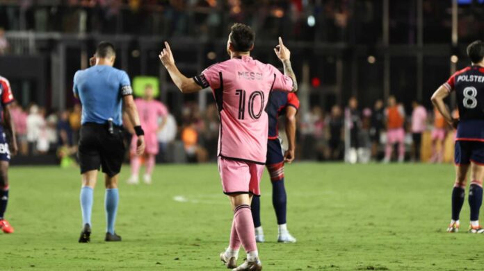 Lionel Messi Scoring A Hat Trick For Inter Miami