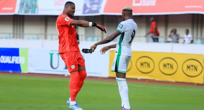 Stanley Nwabali And Victor Osimhen On Field