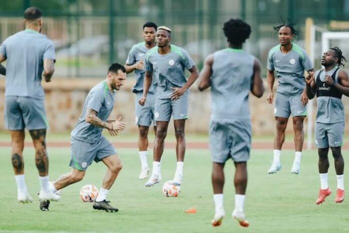 Super Eagles Players In Training For World Cup Qualifiers