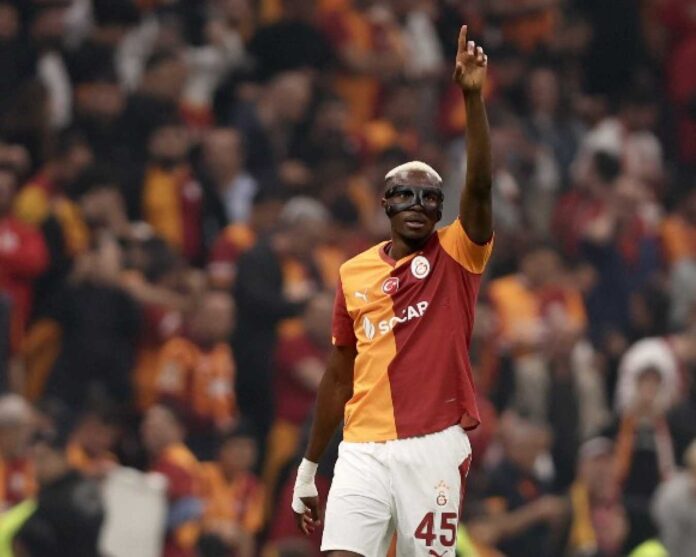 Victor Osimhen Celebrating His Goals For Galatasaray