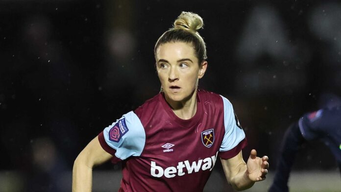 West Ham United Women Team Playing Football