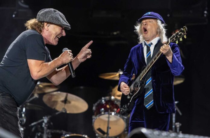 Ac/dc Band Performing Live Concert