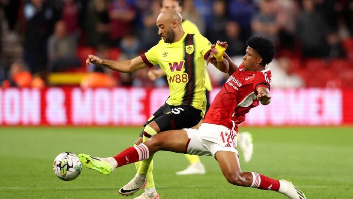 Andrey Santos In Action Against Burnley