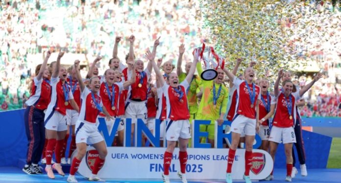 Arsenal Fc Team Celebration Champions League