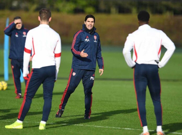Arsenal Training Session Ahead Of North London Derby