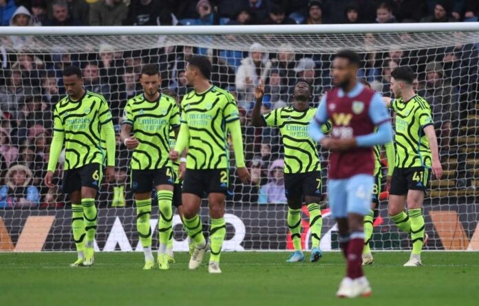 Bukayo Saka Arsenal Burnley Victory