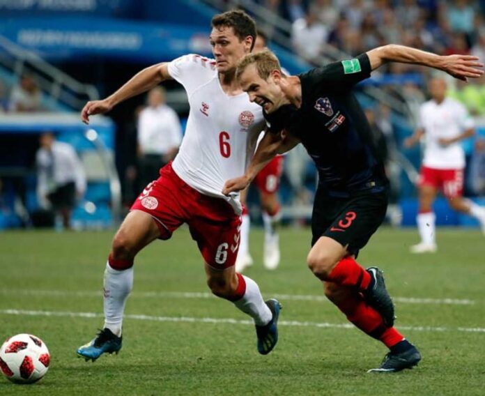 Denmark Football Team Action Shot